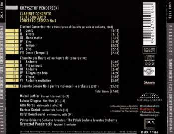 CD Krzysztof Penderecki: Clarinet Concerto / Flute Concerto / Concerto Grosso No. 1 321235