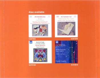 CD Krzysztof Penderecki: Complete Music For String Quartet 182169