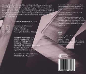 CD Krzysztof Penderecki: Horn And Violin Concertos 441781