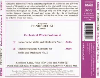 CD Krzysztof Penderecki: Orchestral Works Volume 4  - Violin Concertos Nos. 1 And 2 459804