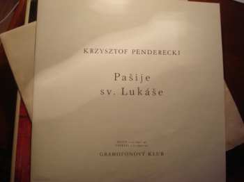 2LP/Box Set Krzysztof Penderecki: Pašije Sv. Lukáše 538385