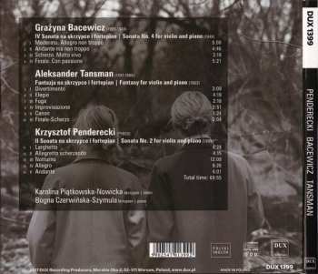 CD Krzysztof Penderecki: Penderecki Bacewicz Tansman 334056