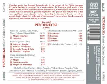 CD Krzysztof Penderecki: Sextet · Clarinet Quartet 298001