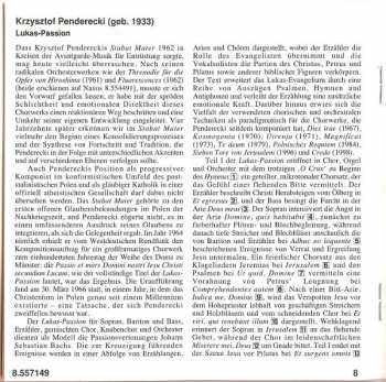 CD Krzysztof Penderecki: St Luke Passion 221291