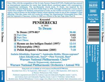 CD Krzysztof Penderecki: Te Deum 249073