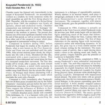 CD Krzysztof Penderecki: Violin Sonatas Nos. 1 And 2 304705