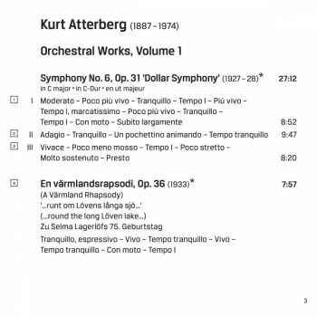 SACD Kurt Atterberg: Orchestral Works, Volume 1 330685