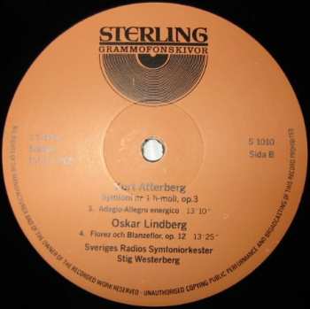 LP/CD Kurt Atterberg: Kurt Atterberg  Symfoni Nr 1 - Oskar Lindberg Florenz Och Blanzeflor 373632