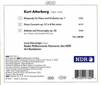 CD Kurt Atterberg: Piano Concerto - Rhapsody - Ballade & Passacaglia 114942
