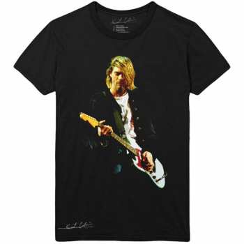 Merch Kurt Cobain: Tričko Guitar Photo Colour  XL