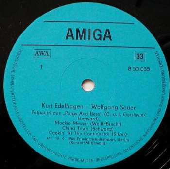 LP Kurt Edelhagen: Kurt Edelhagen - Wolfgang Sauer 502531