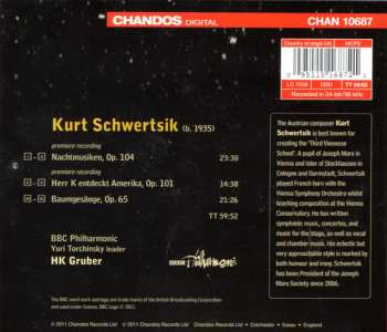 CD Kurt Schwertsik: Baumgesänge ● Nachtmusiken ● Herr K entdeckt Amerika 350254