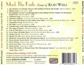 CD Kurt Weill: Mack The Knife - Songs Of Kurt Weill 319029