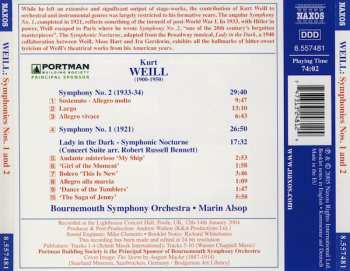CD Kurt Weill: Symphonies Nos. 1 And 2 112088