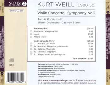 CD Kurt Weill: Violin Concerto & Symphony No. 2 459338