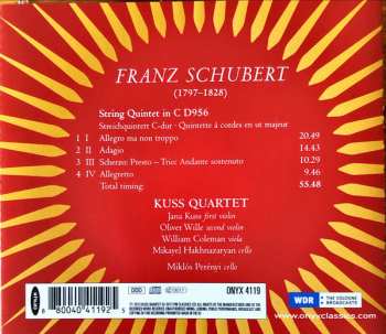 CD Kuss Quartett: Schubert String Quintet 324362