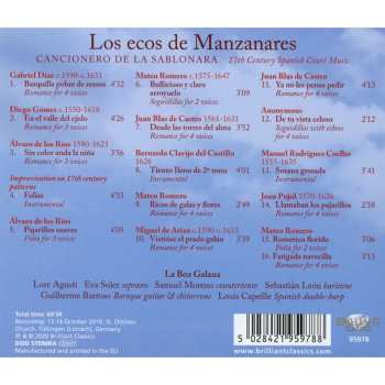 CD La Boz Galana: Los Ecos de Manzanares: Cancionero de la Sablonara 456727