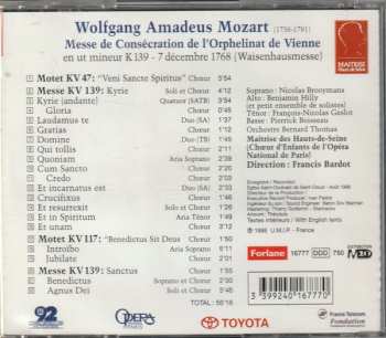 CD La Maîtrise Des Hauts De Seine: Mozart (Messe De Consécration De L'orpheninat De Vienne - Waisenhausmesse)  428766