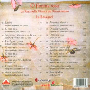 CD La Rossignol: O Florens Rosa: La Rosa Nella Musica Del Rinascimento