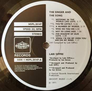 LP Labi Siffre: Singer & The Song