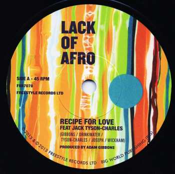 Album Lack Of Afro: Recipe For Love