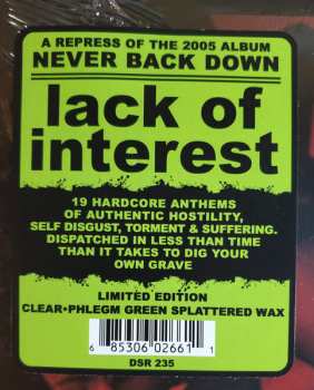 LP Lack Of Interest: Never Back Down