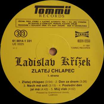 LP Ladislav Křížek: Zlatej Chlapec 42615