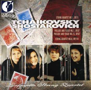 Album Pyotr Ilyich Tchaikovsky: Tchaikovsky: String Quartet No.1, Op.11 / Shostakovich: Prelude And Fugue No.1, Op.87 & Prelude And Fugue No.15, Op.87, String Quartet No.8, Op.110