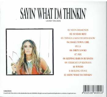 CD Lainey Wilson: Sayin' What I'm Thinkin' 349051
