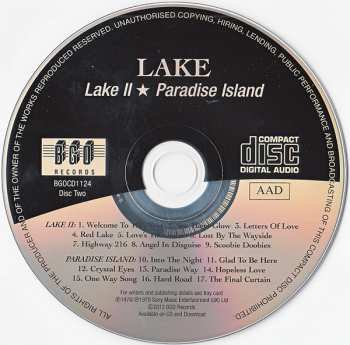 2CD Lake:  Lake / Lake II /  Paradise Island 312596