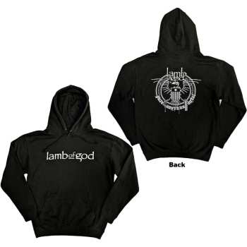Merch Lamb Of God: Lamb Of God Unisex Pullover Hoodie: Skeleton Eagle (back Print) (xx-large) XXL