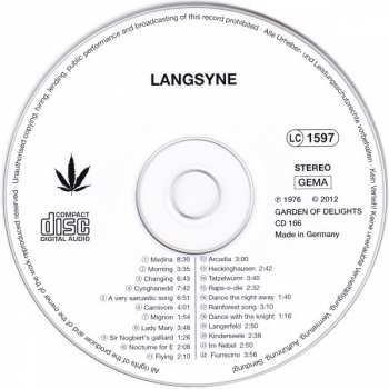 CD Langsyne: Langsyne 291157