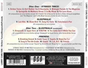 2CD Larry Carlton: Strikes Twice / Sleepwalk / Friends 90813