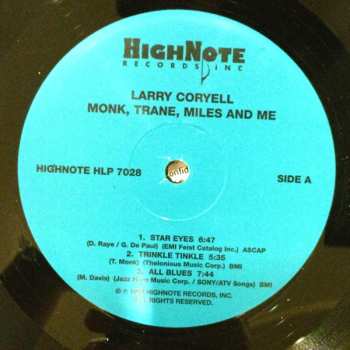 LP Larry Coryell: Monk, Trane, Miles & Me 88356