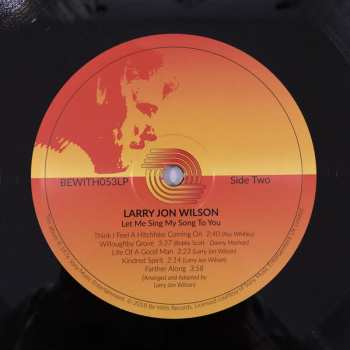 LP Larry Jon Wilson: Let Me Sing My Song To You LTD 76310
