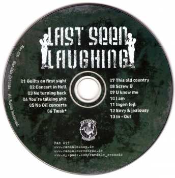 CD Last Seen Laughing: Where We Belong 258736