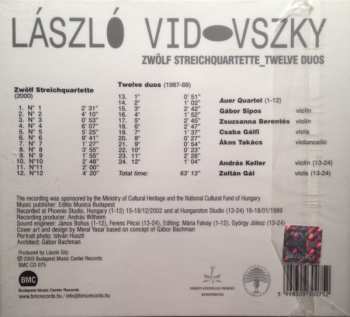 CD László Vidovszky: Zwölf Streichquartette_Twelve Duos 303896