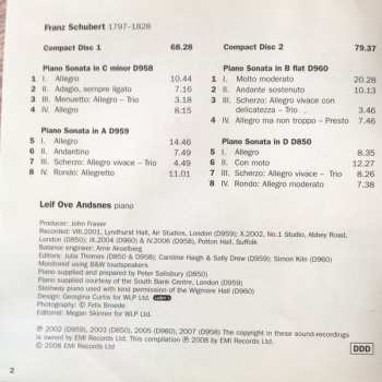 2CD Leif Ove Andsnes: Late Piano Sonatas D850 • D958 • D959 • D960 49748