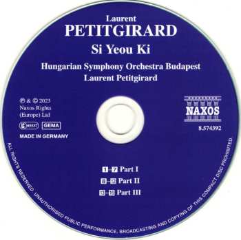 CD Laurent Petitgirard: Si Yeou Ki (The Journey To The West) 447347