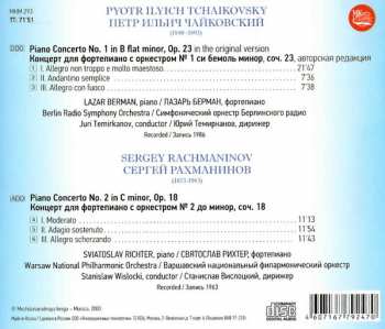 CD Lazar Berman: Tchaikovsky: Piano Concerto No. 1 & Rachmaninov: Piano Concerto No. 2 / Чайковский: Фортепианный концерт № 1 и Рахманинов: Фортепианный концерт № 2  408141