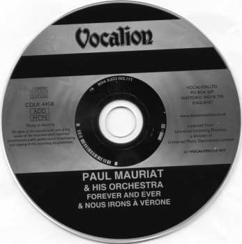 CD Le Grand Orchestre De Paul Mauriat: Forever And Ever & Nous Irons À Vérone 347940