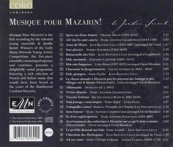 CD Le Jardin Secret: Musique Pour Mazarin! - Qui A Le Coeur A Tout 319530
