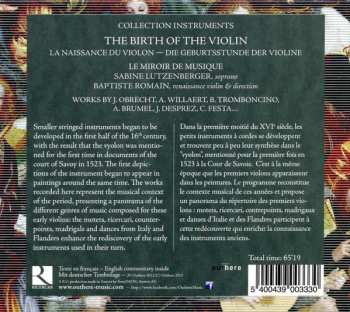 CD Le Miroir De Musique: The Birth Of The Violin 284817