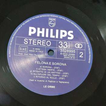 LP Le Orme: Felona E Sorona LTD | NUM 513942
