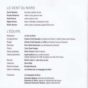 CD Le Vent Du Nord: Territoires 102096