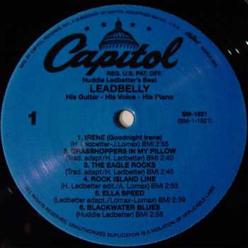 LP Leadbelly: Huddie Ledbetter's Best... His Guitar - His Voice - His Piano LTD 67189