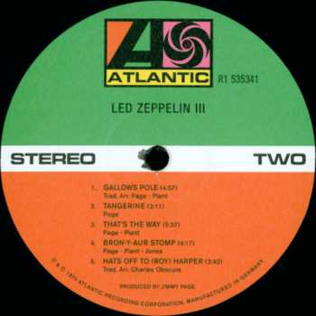LP Led Zeppelin: Led Zeppelin III