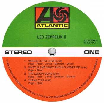 2LP Led Zeppelin: Led Zeppelin II DLX 17269