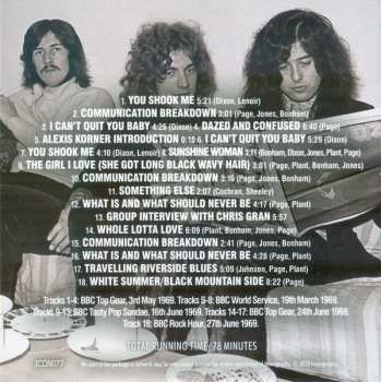 CD Led Zeppelin: The Lost Sessions - BBC Broadcasts 1969 393511
