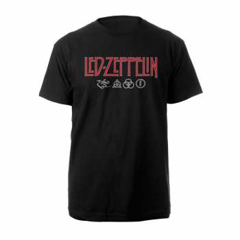 Merch Led Zeppelin: Tričko Logo Led Zeppelin & Symbols